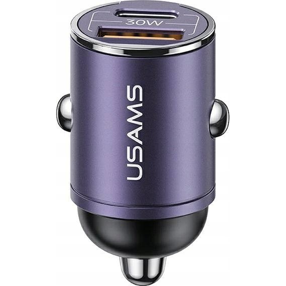 AUTÓS TÖLTŐ USB+TYPE-C ALJZAT 30W, PD GYORSTÖLTŐ, MINI (USA1060)