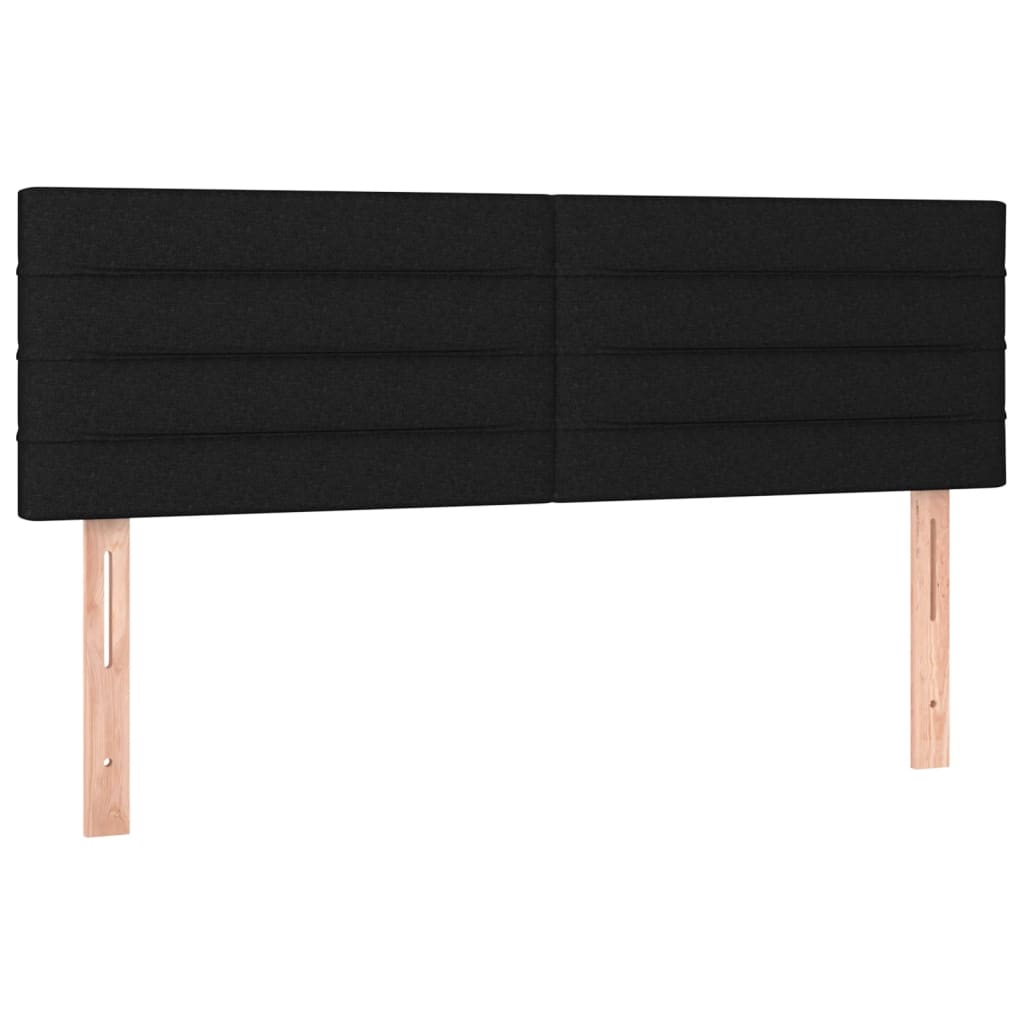 2 db fekete szövet fejtámla 72 x 5 x 78/88 cm (346146)