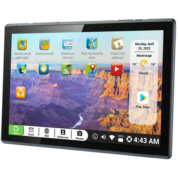 Pix-Star Touch Tablet 10.1" 32GB Android - Egyszerű kezelőfelülettel