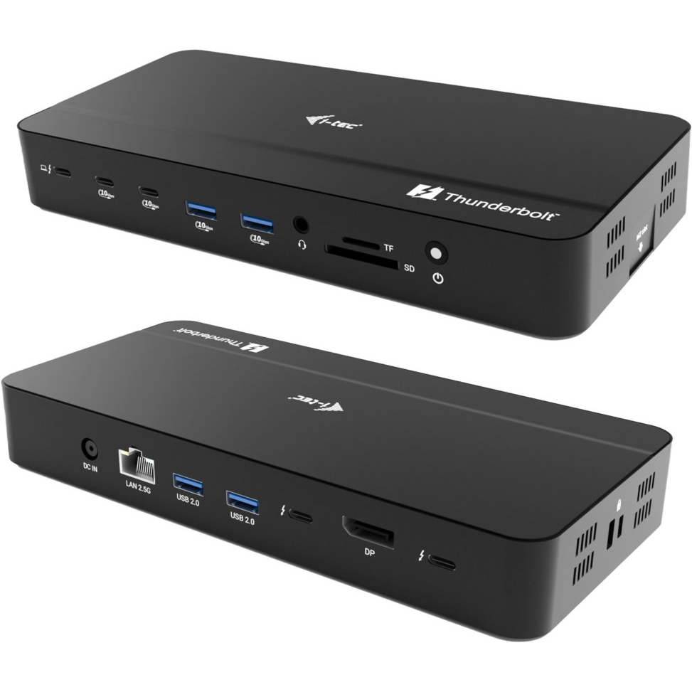 i-tec TB5TRIPLEDOCKM2PDUK dokovacia stanica a replikátor portov Kábel Thunderbolt 5 Čierna
