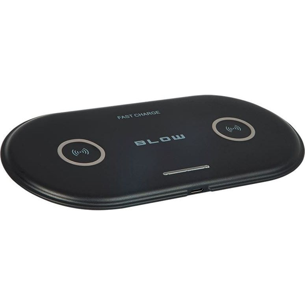 Безжично зарядно, Blow, ABS, QI Technology, 10 W, Черно