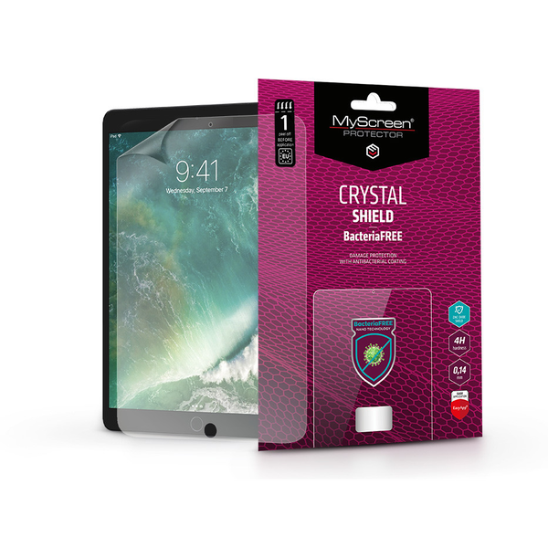 Скрийн протектор Apple iPad 10.5/iPad Pro 10.5/iPad Air (2019) - 1 бр./оп. - Crystal Shield BacteriaFree - прозрачен