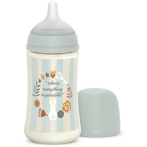 Suavinex Wonderland fiziológiai, M 270 ml, zöld (8426420900911)