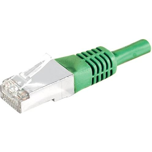 Telegärtner 100008263 RJ45 Hálózati kábel, patchkábel CAT 6A S/FTP 2.00 m Zöld Lángálló, Halogénmentes, UL minősített 1 db