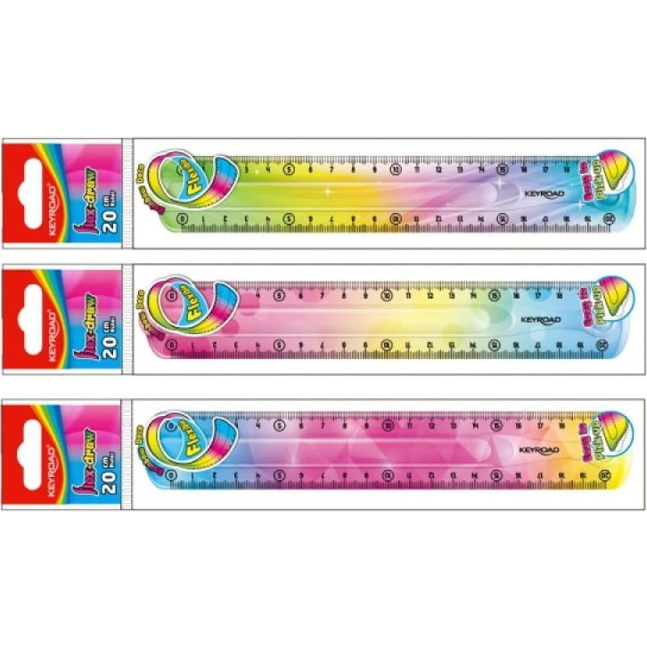 Keyroad Vonalzó 20 cm, flexibilis Flex Draw színátmenetes (KR972276) (KR972276)