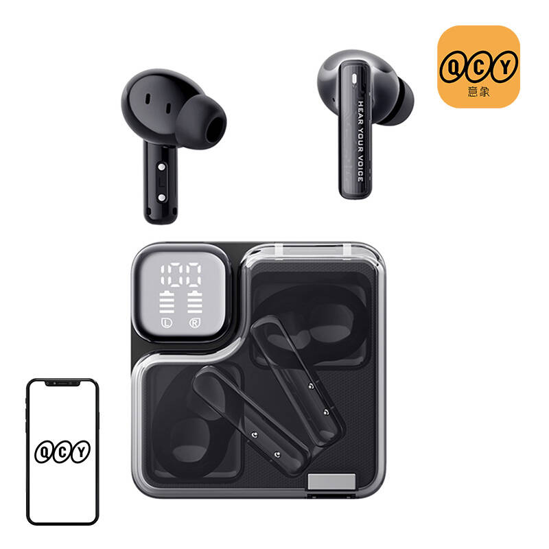 QCY T31 MeloBuds Neo TWS Bluetooth Fülhallgató Headset Töltőtokban - Fekete (T31 BLACK)