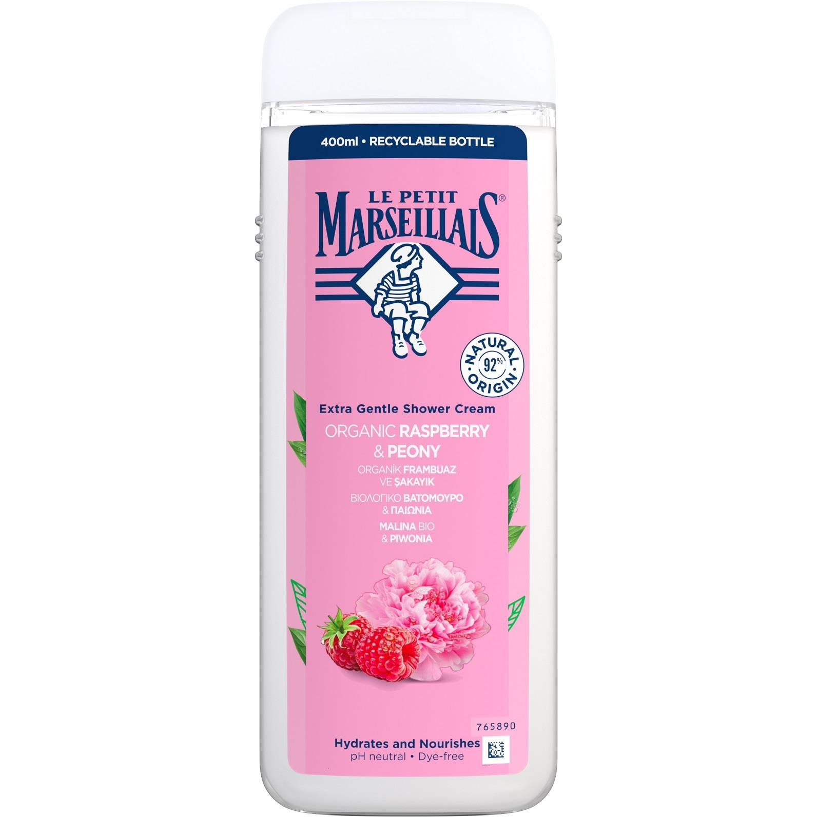 LE PETIT MARSEILLAIS Krémtusfürdő Málna és Bazsarózsa 400 ml (3574661273341)
