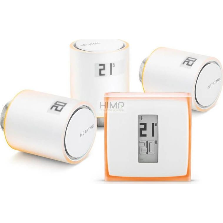 Netatmo Thermostat és Thermostatic Valves/3 darab/okos radiátor szelep csomag (NBU-NTH-NAV-EU)