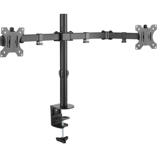 Techly ICA-LCD 582-D skærmbeslag og -stativer 81,3 cm (32") Skrivebord Sort