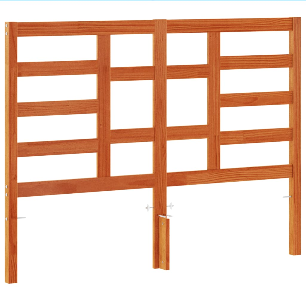 viaszbarna tömör fenyőfa fejtámla 135 cm (844250)