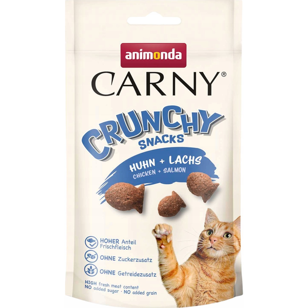 Animonda Carny Crunchy Jutalomfalat Macskáknak 50 gr - Csirke + Lazac