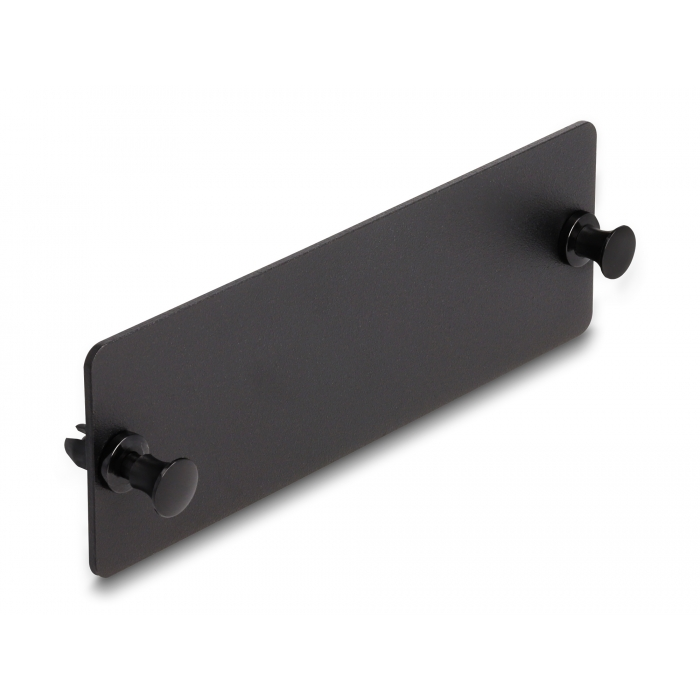 Delock Üvegszálas záró panel fekete (66935) (66935)