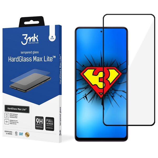 3mk HardGlass Max Lite Xiaomi Redmi Note 12 Pro Edzett üveg kijelzővédő