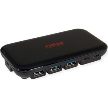 Roline USB 3.2 hub, 2. gen Fekete (14.02.5055)