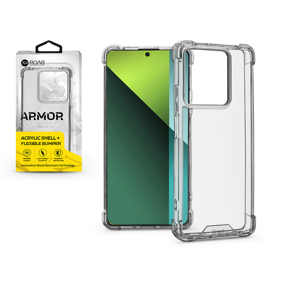 Xiaomi Redmi Note 13 Pro 5G/Poco X6 5G szilikon hátlap - Roar Armor Gel - átlátszó (KC294136)