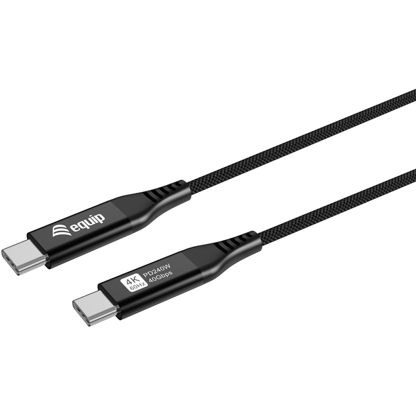 Equip 128389 cabo USB USB4 Gen 3x2 1,2 m USB C Preto