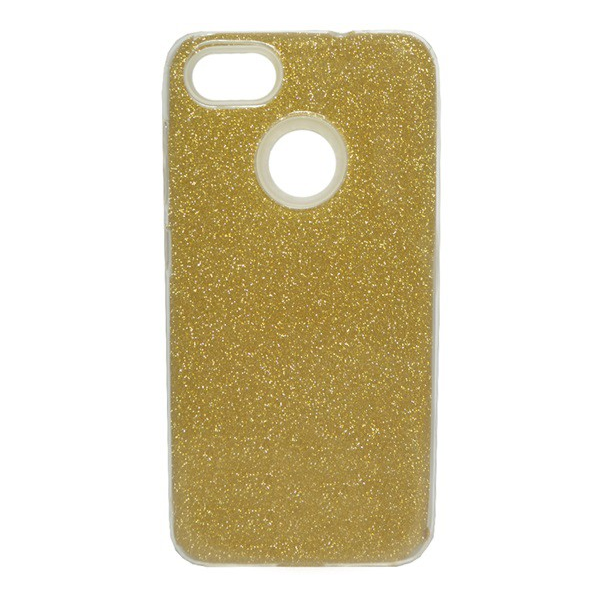 Szilikon telefonvédő (műanyag belső, csillogó hátlap) ARANY [Huawei P9 Lite Mini] (5996457739882)