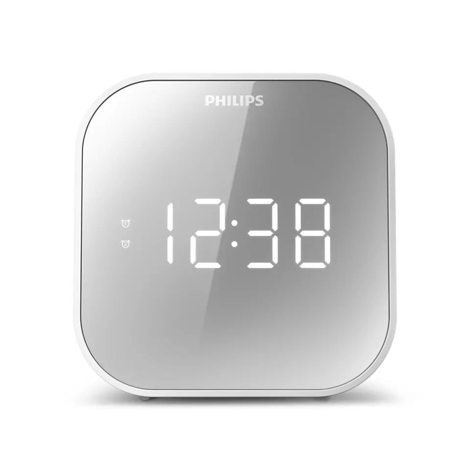 Philips TAR4406/12 napelemes rádiós vezérlésű óra Digitális ébresztőóra Fehér (TAR4406/12)