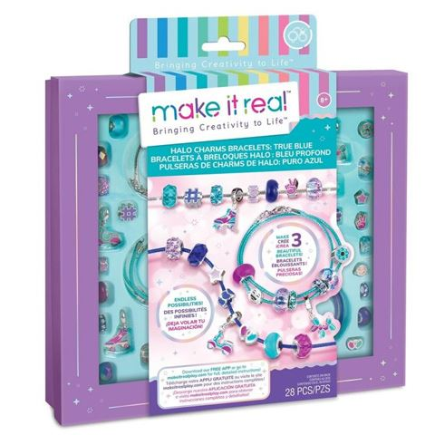 Make it Real Halo Charms Bracelets True Blue