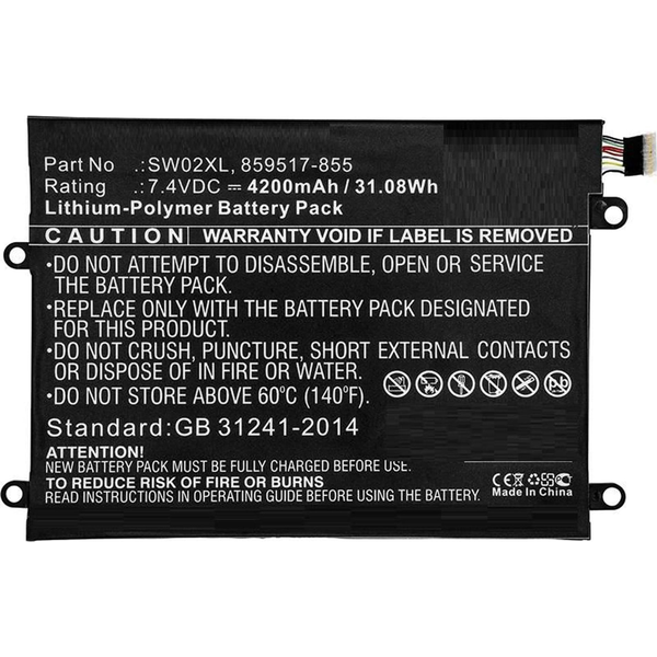 CoreParts MBXHP-BA0238 ricambio per laptop Batteria