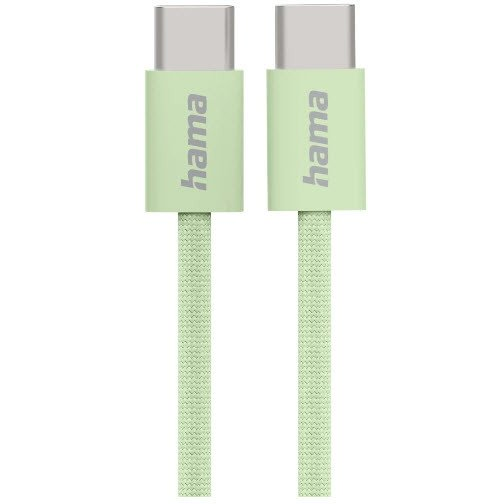 Hama Fabric cavo USB USB 2.0 1 m USB C Verde
