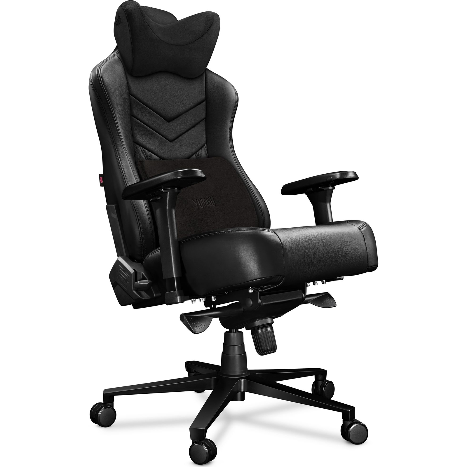 Yumisu 2053 Gamer szék valódi bőr fekete (5903641493376)