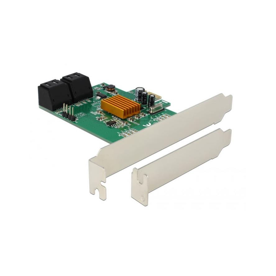 Delock 4 portos SATA PCI Express Kártya (90382)