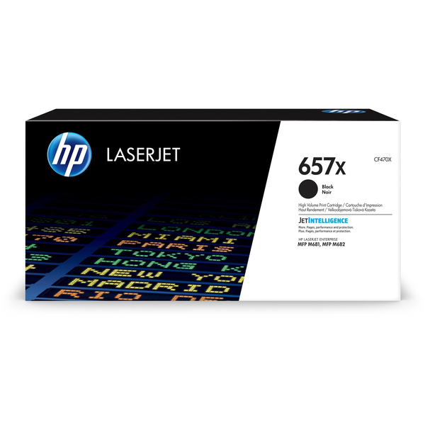 HP 657X eredeti fekete tonerkazetta 28.000 oldal