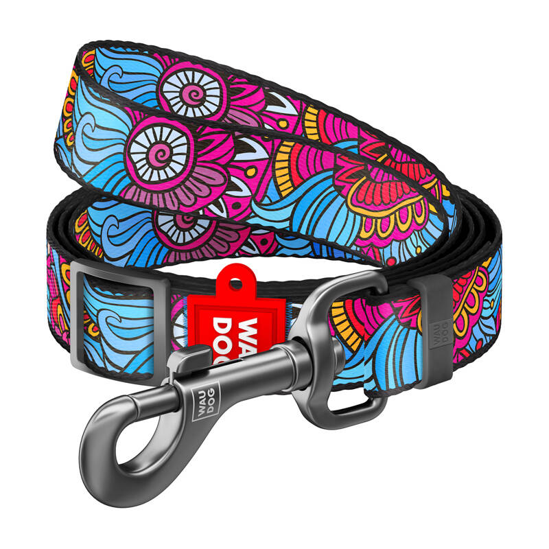Waudog Summer Nylon Kutyapóráz 2,5x152-183cm - Mintás (5327)