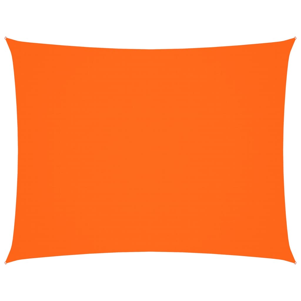 narancssárga téglalap alakú oxford-szövet napvitorla 3,5x4,5 m (135709)