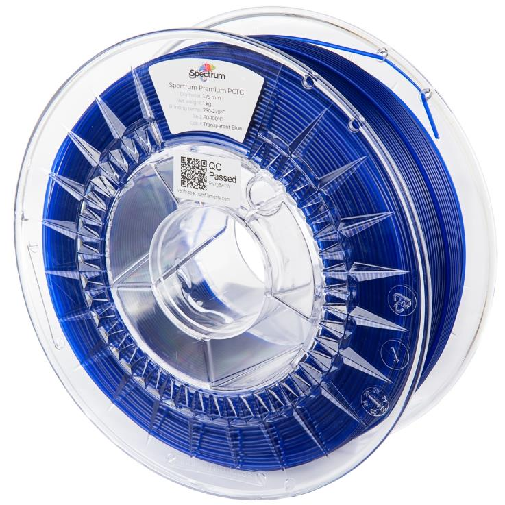 Spectrum Premium PCTG 1,75 mm, Transparent Blue, 1 kg (80739)