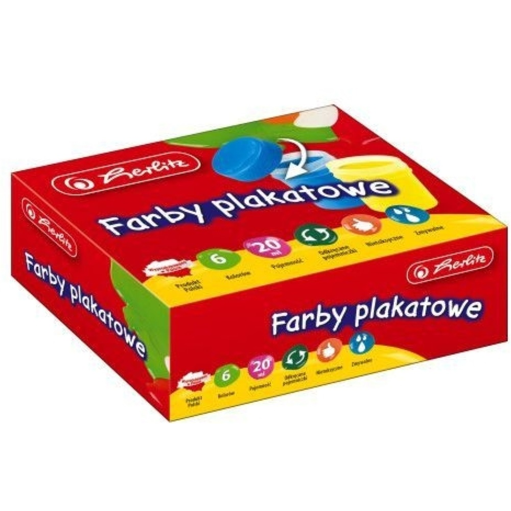 Herlitz Tégelyes Tempera - 6 színű (09560376)