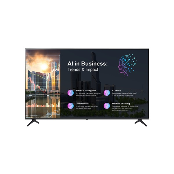 LG 50PK640S Plochá digitálna tabuľa 127 cm (50") LED 260 cd/m² 4K Ultra HD Čierna Zabudovaný procesor WebOS 16/7