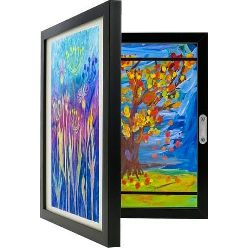 KRUZZEL 25419 Művészi képkeret, 33×24×3 cm, A4, fekete (5900779955356)