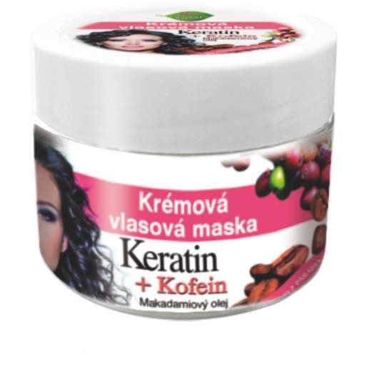 BIONE COSMETICS Bio Keratin és Koffein Hajpakolás 260 ml (8595061610623)