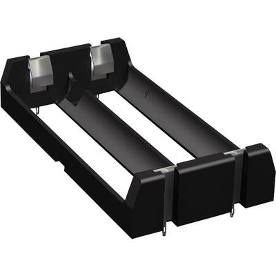 Elemtartó 18650-es elemhez 2 x 18650, 77 x 40 x 15 mm, Keystone 1049 (1049)