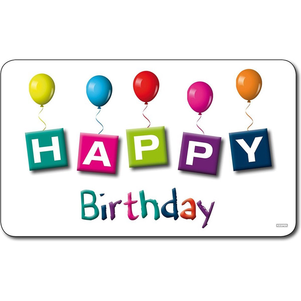 Deska do krojenia Kesper Deska śniadaniowa do krojenia, melamina, Happy Birthday