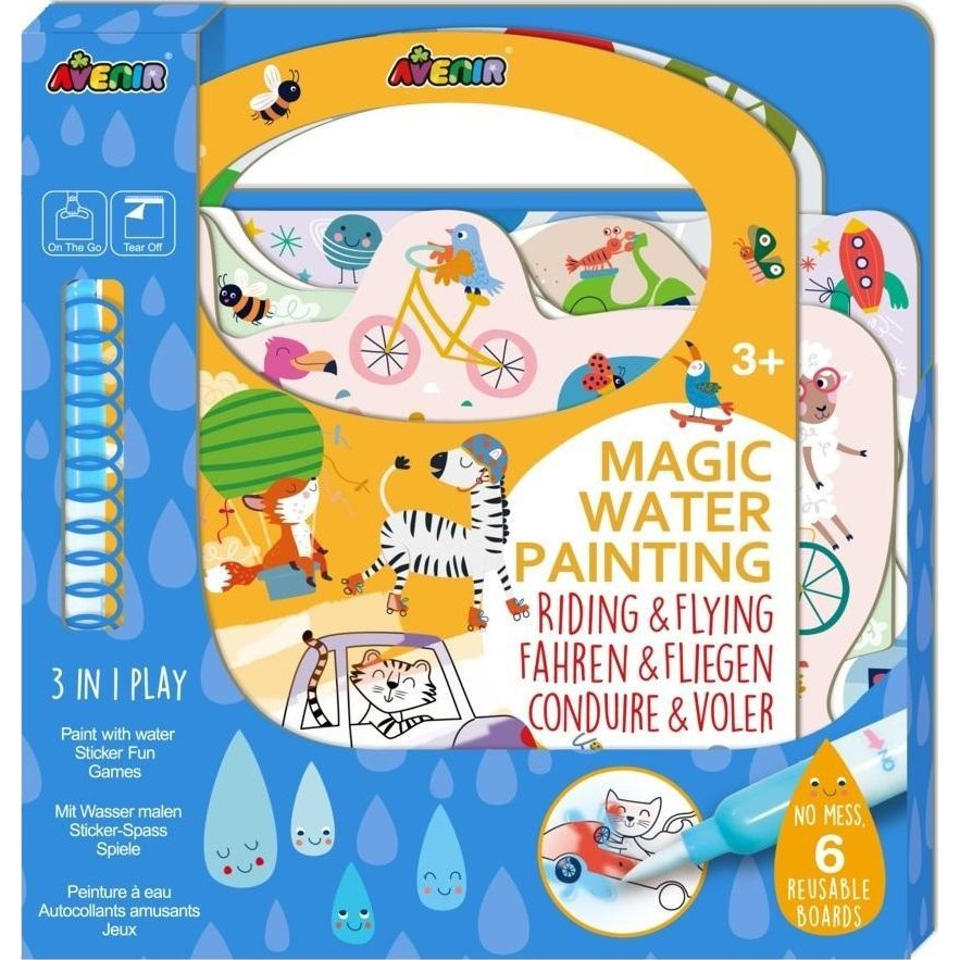 Avenir Mágikus Vízzel Festő Könyv - Járművek (6920773317799)