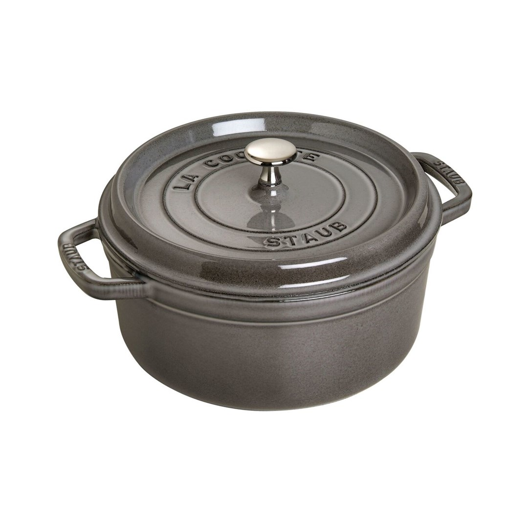 Zwilling Staub La Cocotte 26cm Sütőedény kerek - Grafitszürke (40509-312-0)