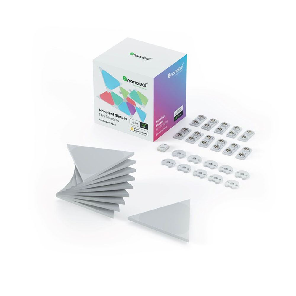 Nanoleaf Shapes Mini Triangles fénypanel készlet (10db) (NL48-1001TW-10PK)