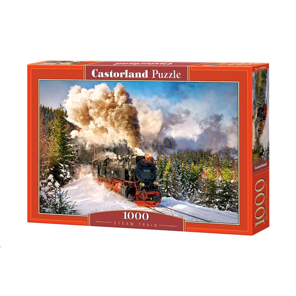 Castorland Steam train 1000 pcs Puzzle (cu imagine) fierăstrău 1000 buc. Vehicule