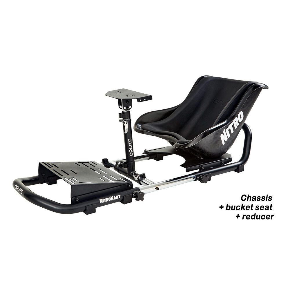 OPLITE NitroKart - FamilyPack Szimulátor Cockpit - Fekete (OP-NK77-FP)