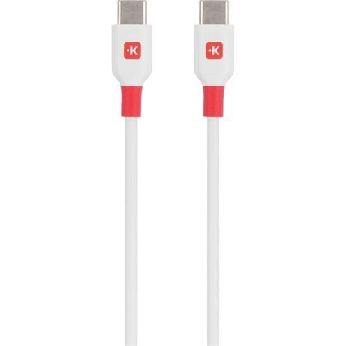 SKROSS USB-C - USB-C adatkábel 120cm fehér-piros (SKCA0008C-C120CN)