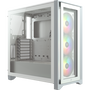 CORSAIR iCUE 4000X RGB Edzett Üveg Mid-Tower Gépház, Fehér