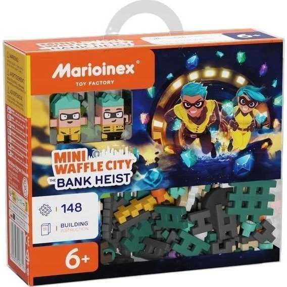 Marionex Mini Waffle 148 darabos Bankrablós építő készlet (5903033906712)