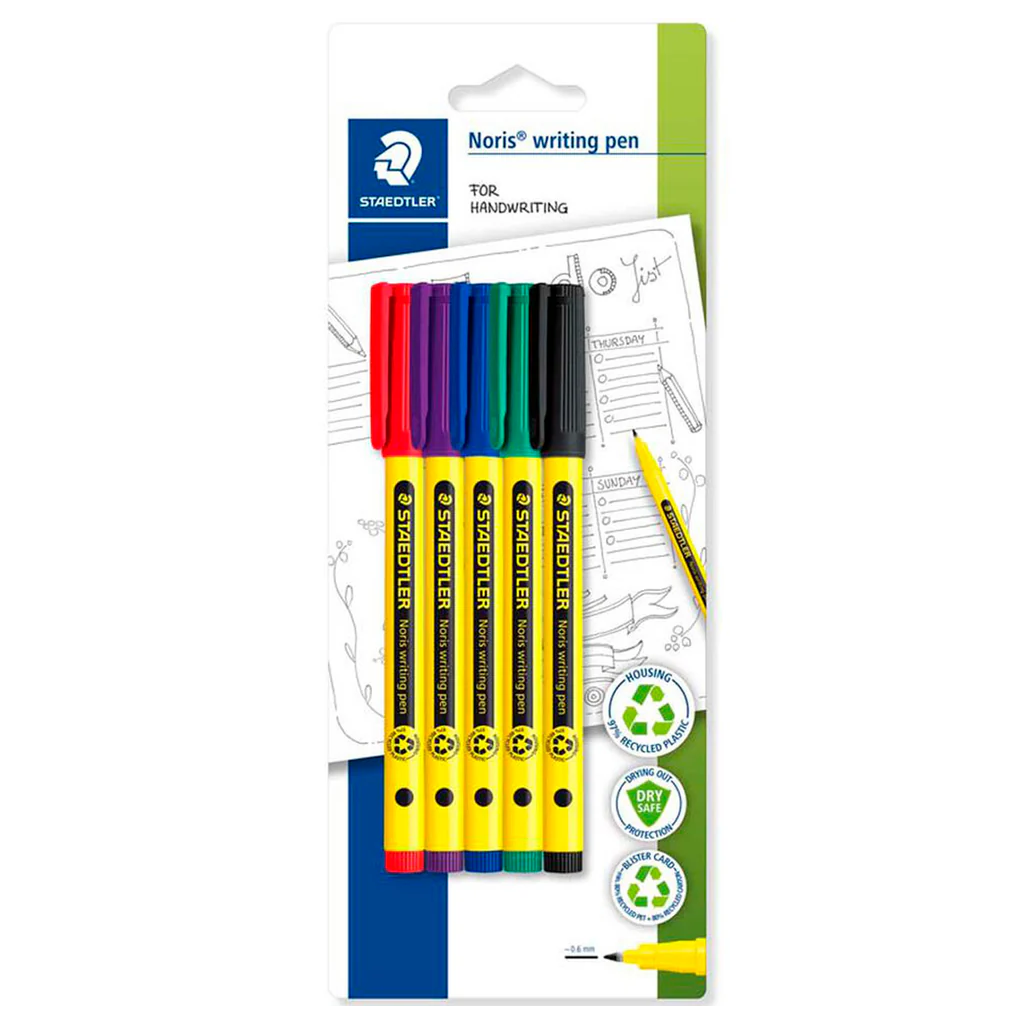 Staedtler Noris® 307 Tűfilc készlet 0.6 mm - Vegyes színek (4 db / csomag) (307 C4)
