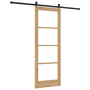 Ușă glisantă cu set de accesorii 'ORKDAL'78x211 cm, Ușă interioară cu sticlă 'ORKDAL'78x211x4 cm din lemn de pin masiv