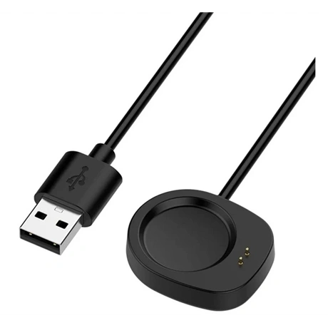 Töltőkábel USB (mágneses, 100cm) FEKETE Amazfit T-Rex 3 / Balance "Gigapack csomagolás" (GP-161756)