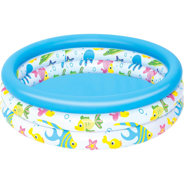 Brouzdaliště Nafukovací bazén pro děti 102x25cm Rybičky BESTWAY + opravná