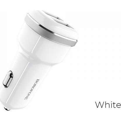 Autós töltő Borofone BFO-BZ13-W fehér